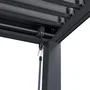 Pérgola bioclimática GAYA - Estructura de aluminio y acero - 290x290xH240 cm - Gris
