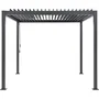 Pérgola bioclimática GAYA - Estructura de aluminio y acero - 290x290xH240 cm - Gris