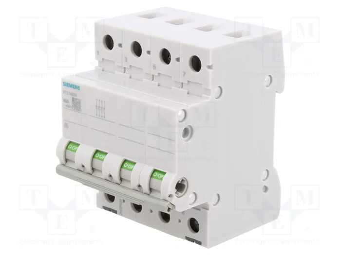 SIEMENS 5TL Interruptor de aislamiento 4 polos 63A SIEMENS 5TL Interruptor de aislamiento 4 polos 63A