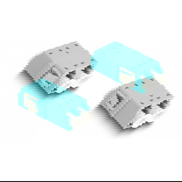 Delock Extender Set USB 10 Gbps Tipo-A con cable LC Duplex, 0.2 m, Negro