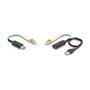 Delock Extender Set USB 10 Gbps Tipo-A con cable LC Duplex, 0.2 m, Negro
