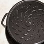Staub Brater Chistera 28 cm Negra, Hierro Fundido Esmaltado 3.7L, Resistente a 260°C y Lavavajillas, Ref. 40511-472
