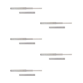 Emuca Lote de 5 juegos de guías para cajones, de bolas, altura 45mm, profundidad 400mm, extracción total, Cincado