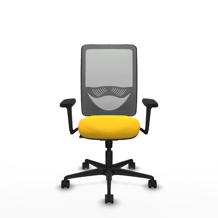PIQUERAS Y CRESPO Silla de oficina Zulema con mecanismo Sincro, Amarillo y Gris PIQUERAS Y CRESPO Silla de oficina Zulema con mecanismo Sincro, Amarillo y Gris