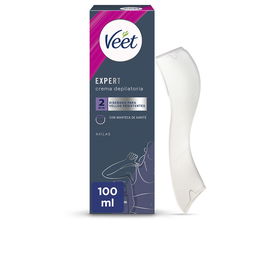 Veet EXPERT AXILAS Crema Depilatoria Zonas Sensibles Roll-On 100 ml para Depilación Suave