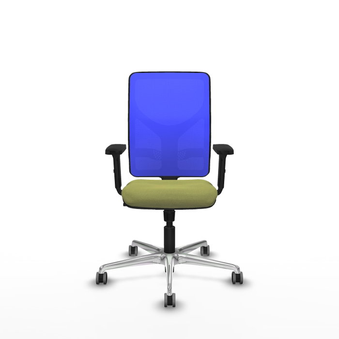 PIQUERAS Y CRESPO Silla de oficina Motilla con mecanismo Sincro, Verde oliva y Azul PIQUERAS Y CRESPO Silla de oficina Motilla con mecanismo Sincro, Verde oliva y Azul
