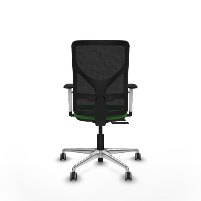 PIQUERAS Y CRESPO Silla de oficina Motilla con mecanismo Sincro/Traslack, Verde y Negro