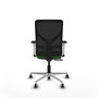 PIQUERAS Y CRESPO Silla de oficina Motilla con mecanismo Sincro/Traslack, Verde y Negro