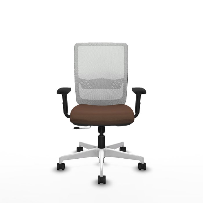 PIQUERAS Y CRESPO Silla de oficina Haches Marrón oscuro y Blanco PIQUERAS Y CRESPO Silla de oficina Haches Marrón oscuro y Blanco
