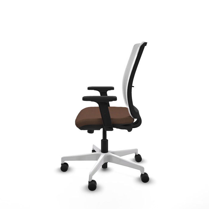 PIQUERAS Y CRESPO Silla de oficina Haches Marrón oscuro y Blanco PIQUERAS Y CRESPO Silla de oficina Haches Marrón oscuro y Blanco