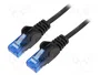 GOOBAY Patch cord Cat 6a U/UTP 2m Negro