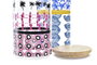 DKD Home Decor Bote de Borosilicato Africa Gres 1400ml
