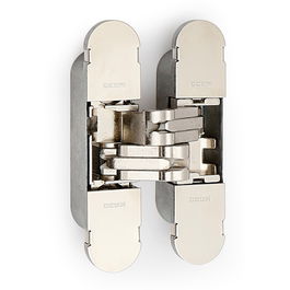 CEAM Bisagra Invisible 1129 100x22 Níquel Regulable 3D para Puertas hasta 35Kg