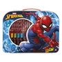 Cefa Spiderman Conjunto De Actividades Artísticas 21880 con 12 Crayones, 12 Rotuladores, 6 Lápices de Colores, Regla y Más para Niños +3 Años