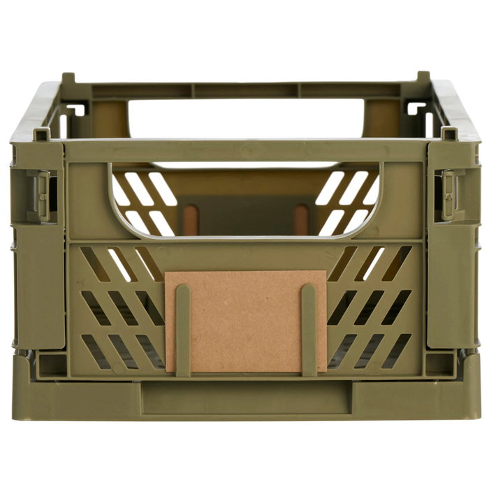 Day Caja Plegable 33x24,5 cm Verde Oliva Capacidad 10 L Almacenaje Apilable Plegable
