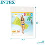 Intex Colchoneta 4 Tubos Colores Neon 183x76 cm