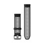 Garmin Schnellwechsel-Silikon-Armband 22 mm Negro/Gris claro