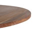 GINER Y COLOMER Mesa de Comedor en Madera de Acacia Natural y Patas de Metal Negro