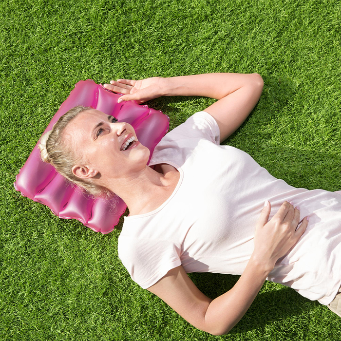 Bestway Almohada Hinchable PVC Color Surtido 38x25x5 cm +3 Años Jardin 52127