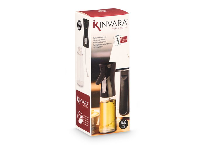 Kinvara Pulverizador Aceite Negro 200 ml 5.8x7.5x20 cm (Set de 12)