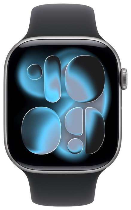 Apple Watch Series 11 GPS + Cellular 46mm Space Grey Aluminium Case | Black Sport Band - M/L Apple Watch Series 11 GPS + Cellular 46mm Space Grey Aluminium Case | Black Sport Band - M/L
