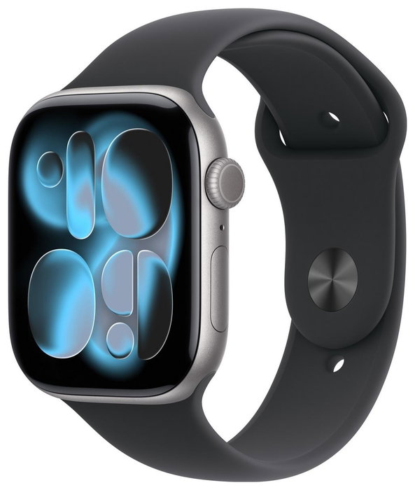 Apple Watch Series 11 GPS + Cellular 46mm Space Grey Aluminium Case | Black Sport Band - M/L Apple Watch Series 11 GPS + Cellular 46mm Space Grey Aluminium Case | Black Sport Band - M/L