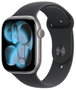 Apple Watch Series 11 GPS + Cellular 46mm Space Grey Aluminium Case | Black Sport Band - M/L