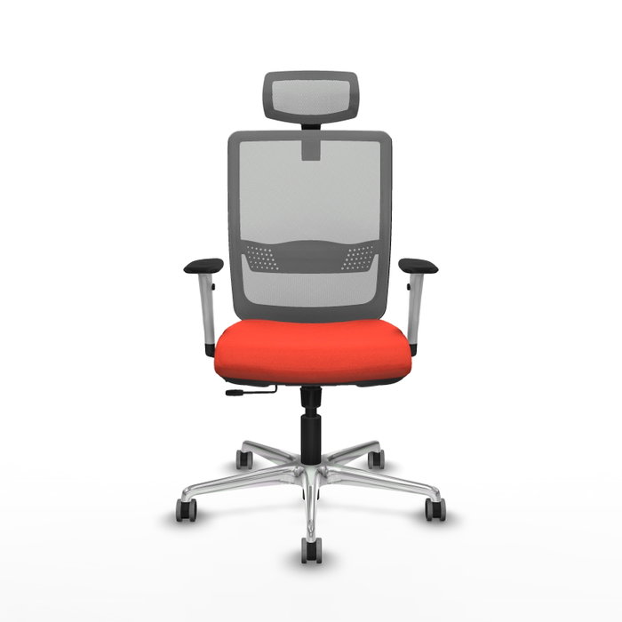 PIQUERAS Y CRESPO Silla de oficina Haches con mecanismo Sincro/Traslack, Naranja oscuro y Gris PIQUERAS Y CRESPO Silla de oficina Haches con mecanismo Sincro/Traslack, Naranja oscuro y Gris