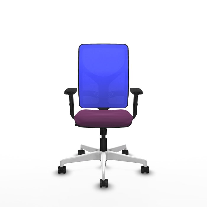 PIQUERAS Y CRESPO Silla de oficina Motilla con mecanismo Sincro, Morado y Azul