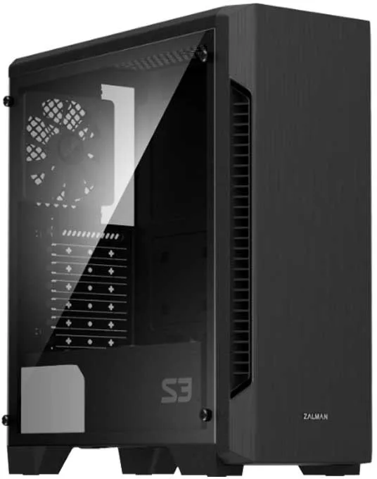 Zalman S3 Torre Media ATX Negra sin Fuente con Ventana Lateral y Ventilador de 120mm Zalman S3 Torre Media ATX Negra sin Fuente con Ventana Lateral y Ventilador de 120mm