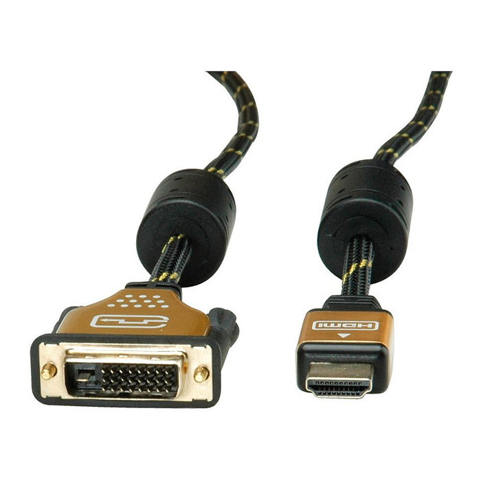 ROLINE Cable Adaptador de Video HDMI a DVI 3 m 11.04.5892