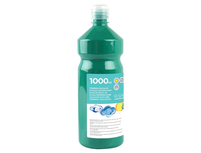 Liderpapel Témpera líquida escolar verde oscuro 1000 ml Liderpapel Témpera líquida escolar verde oscuro 1000 ml
