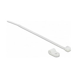 DeLOCK 18861 Brida atornillada de Nylon Blanco