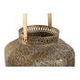 DKD Home Decor Set de 3 Portavelas de Metal Dorado Estilo Árabe