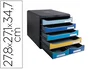 Exacompta Big Box Maxi Bee Blue Fichero Cajones Sobremesa 6 Cajones Colores Surtidos