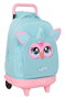 Safta Mochila Grande con Ruedas Compact Extraíble Furby para Niños, 33x45x22 cm