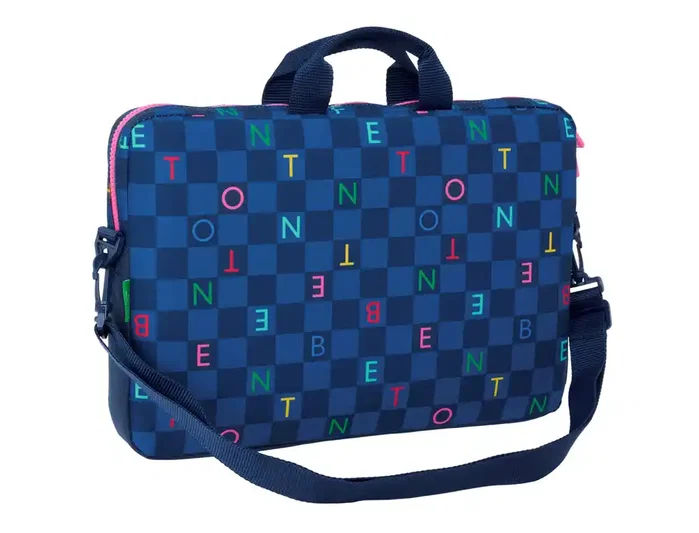 Safta Funda para Portátil Benetton Damero 15,6'' 40x27x4cm
