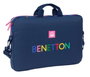 Safta Funda para Portátil Benetton Damero 15,6'' 40x27x4cm
