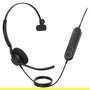 Jabra Engage 40 Inline Link Auricular de Diadema Mono para Oficina/Call Center, USB-C, Certificado para Microsoft Teams, Cisco, Zoom, Negro