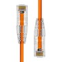 ProXtend Cable Ethernet CAT6 U/UTP Ultra Slim, 4 metros, naranja, 100% cobre AWG28, jack chapado en oro 50 micrones, LSZH, para PoE++