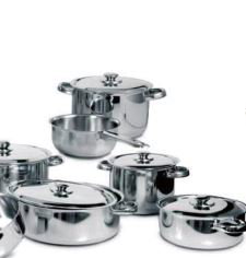 APARINOX Marmita 24 cm - Cacerola Acero Inoxidable 24 cm para Cocina