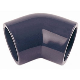 Codo PVC Hembra-Hembra de 20 mm a 45°