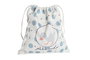 DKD Home Decor Bolsa Baby Patito Lindo 23 Rosa Azul Canvas Algodón 24 x 2 x 26 cm (12 Unidades)
