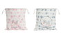 DKD Home Decor Bolsa Canvas Algodón Patitos y Mapache Rosa y Azul