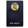 Real Madrid Cuaderno A5 con Escudo en 3D Azul Oficial 120 Hojas Sin Pautar