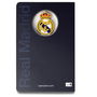 Real Madrid Cuaderno A5 con Escudo en 3D Azul Oficial 120 Hojas Sin Pautar