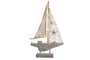 DKD Home Decor Figura LED MDF Barco Velero Natural