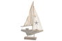 DKD Home Decor Figura LED MDF Barco Velero Natural