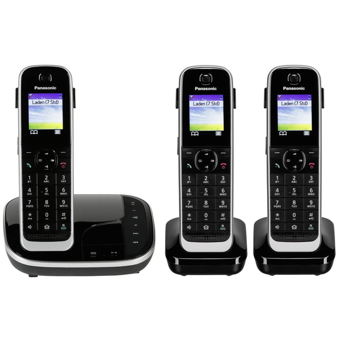 Panasonic KX-TGJ323GB con 3 auriculares y monitor de bebé Panasonic KX-TGJ323GB con 3 auriculares y monitor de bebé