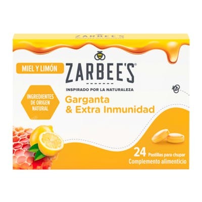 JOHNSON'S Zarbee's Garganta e Inmunidad Limón y Miel 24 Comp JOHNSON'S Zarbee's Garganta e Inmunidad Limón y Miel 24 Comp